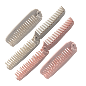 Foldable Hair Brush and Comb - Pink