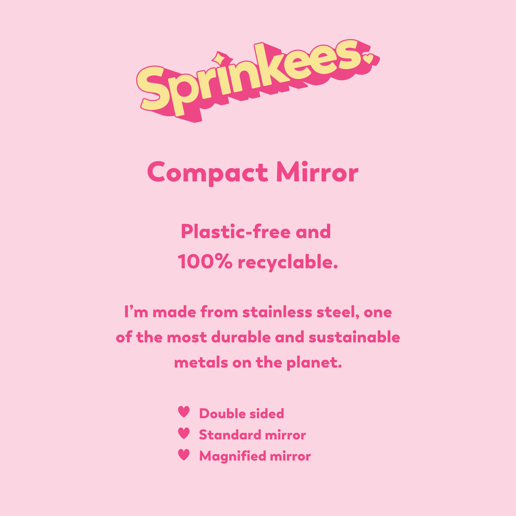 Compact Mirror - Silver