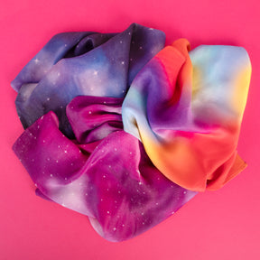 90cm Bandana Scarf - Pink Galaxy