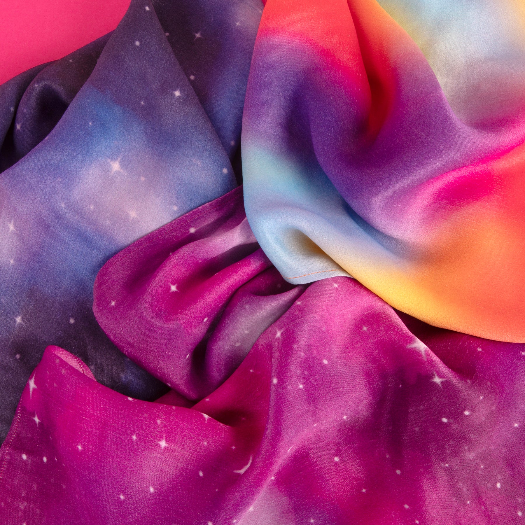 90cm Bandana Scarf - Pink Galaxy