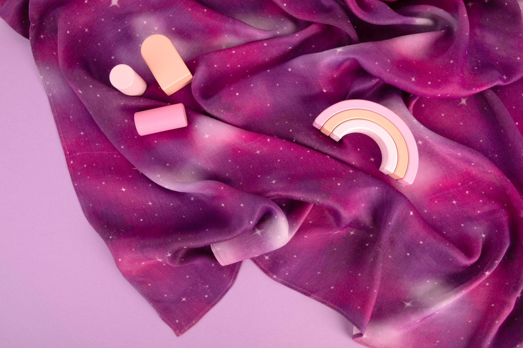 60cm Bandana Scarf - Pink Galaxy