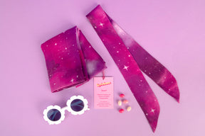 Twilly Scarf - Pink Galaxy