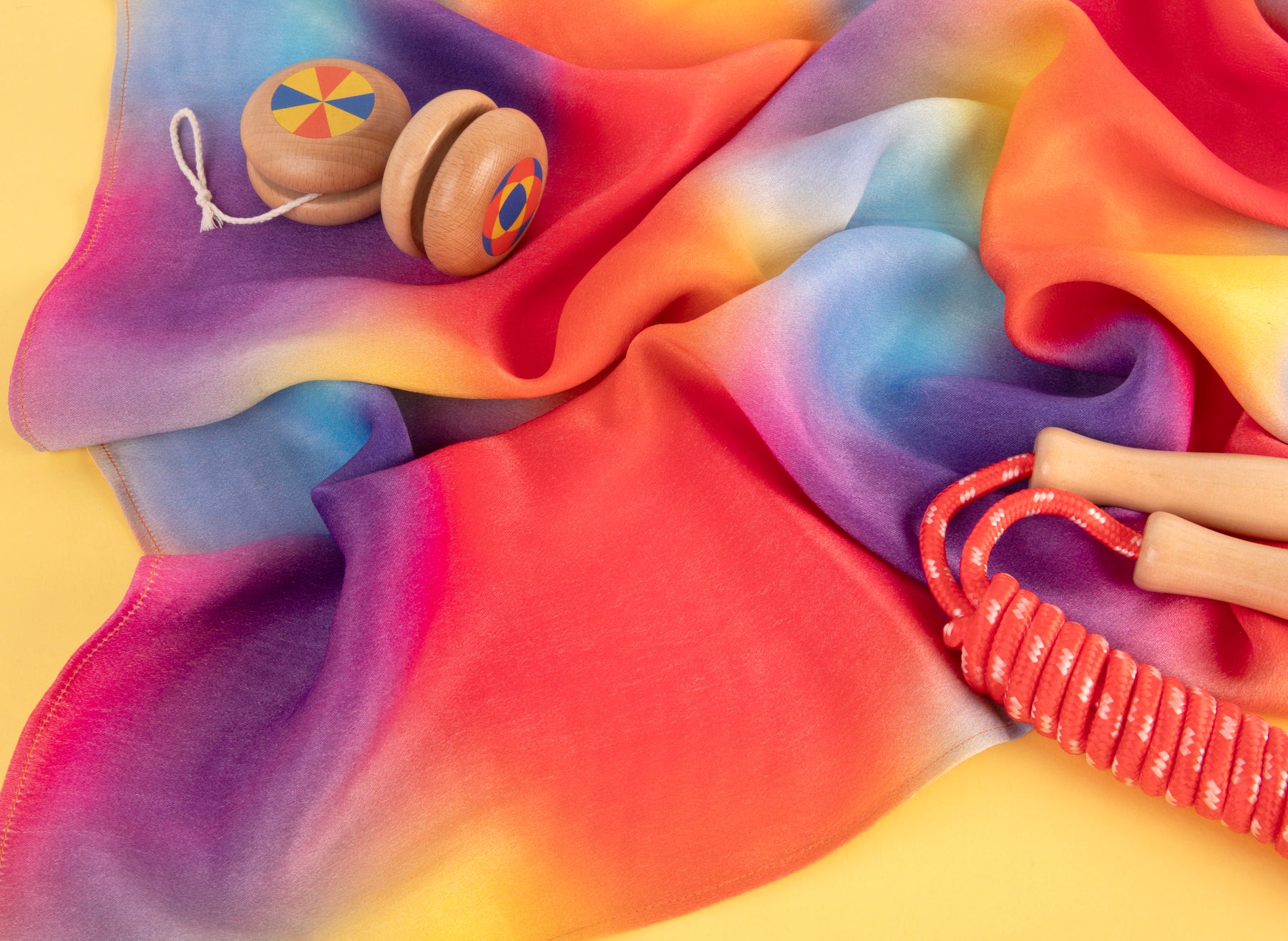 60cm Bandana Scarf - Bright Rainbow