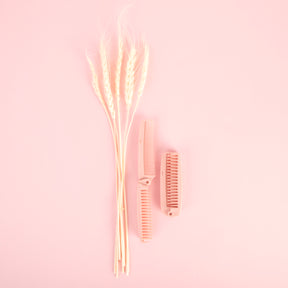 Foldable Hair Brush and Comb - Pink