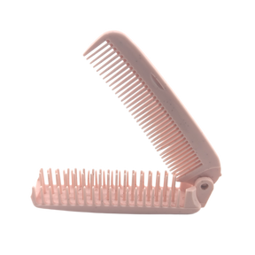 Foldable Hair Brush and Comb - Pink