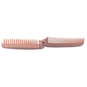 Foldable Hair Brush and Comb - Pink