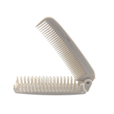 Foldable Hair Brush and Comb - White