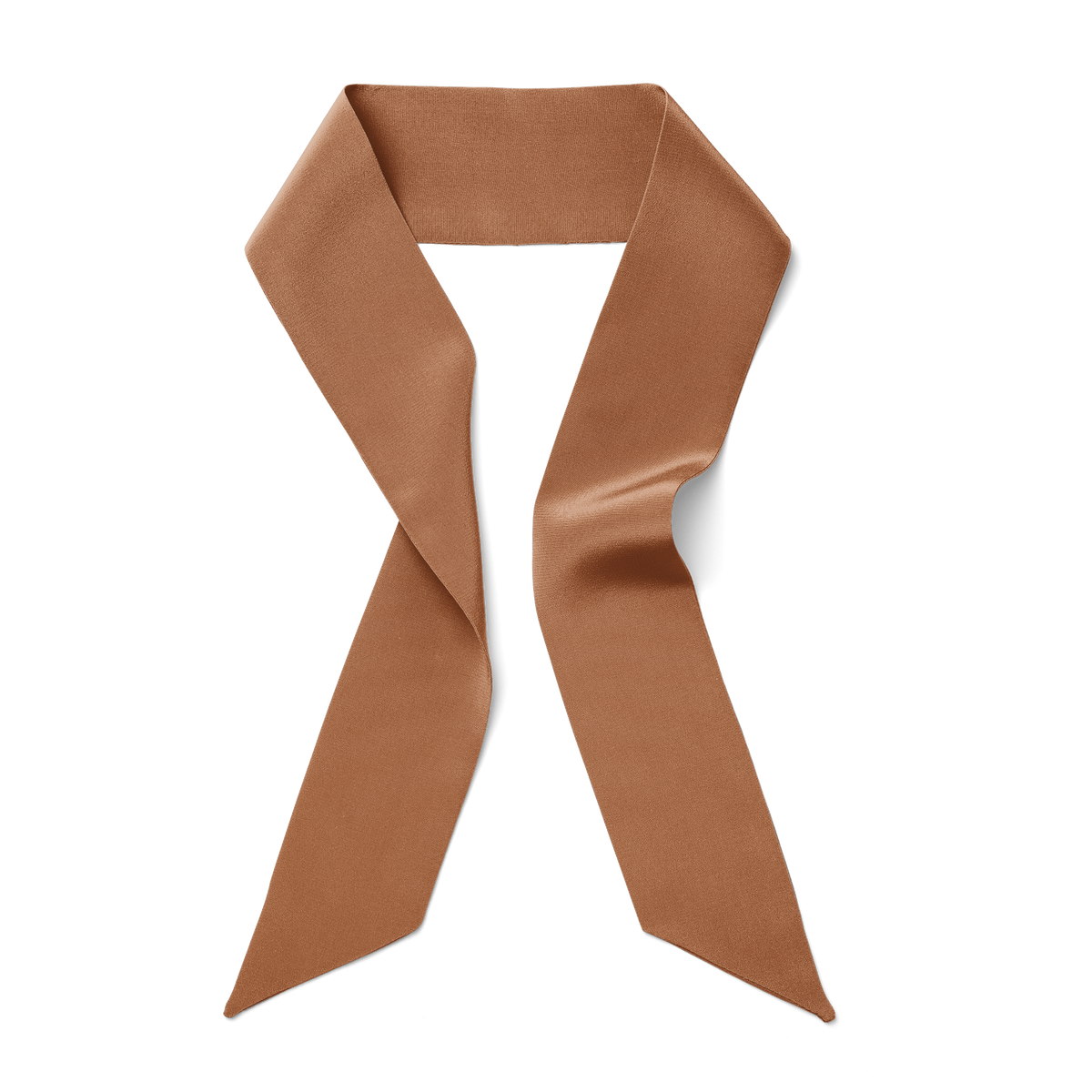 Twilly Scarf - Caramel Brown