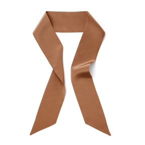 Twilly Scarf - Caramel Brown